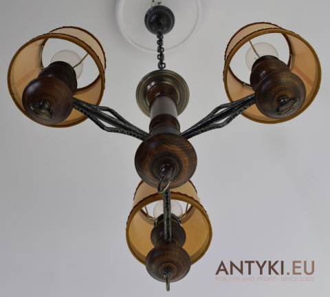 Retro Rustykalna Lampa Wisząca – Do Antresoli Wiatrołapu Holu