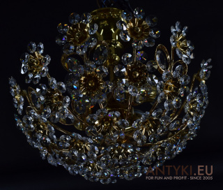 Kryształowy Plafon Swarovski - Lampa Sufitowa z Kryształów PALWA