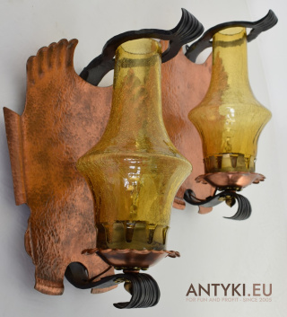 Lampy Miedziane z Kloszami Antico - Ręcznie Wykonane Arcydzieła