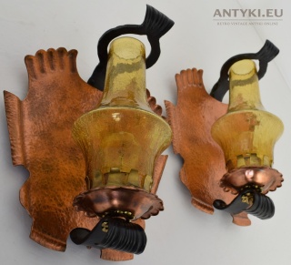 Lampy Miedziane z Kloszami Antico - Ręcznie Wykonane Arcydzieła