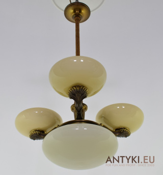 Muzealna Antyczna Lampa w Stylu Art Deco - Zabytkowe Oświetlenie z 1920 roku