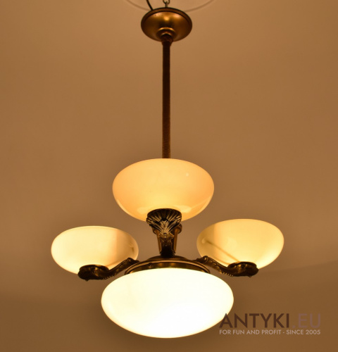 wyjątkowa lampa Art Deco