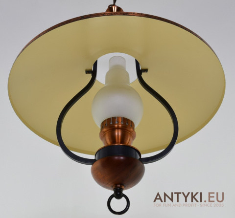 sufitowa lampa retro do jadalni wisząca