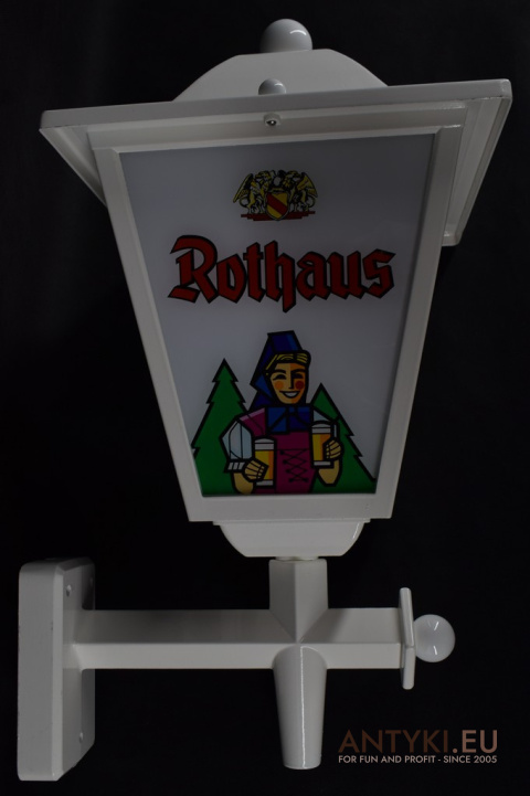 Wielka lampa ścienna Rothaus do baru