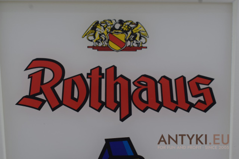 Masywne oświetlenie na taras z logo Rothaus