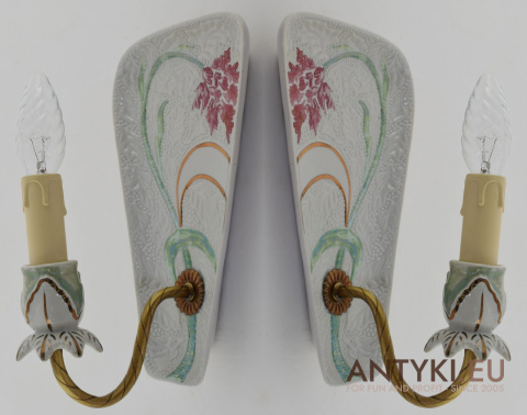 Secesyjne kinkiety Art Nouveau