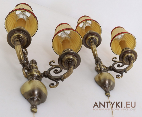 Stylowe oryginalne lampy ścienne vintage