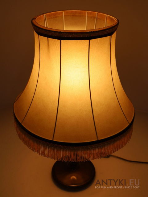 duża elegancka lampa stołowa retro