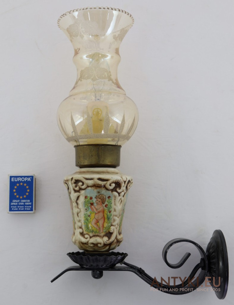 Lampy ścienne vintage z cherubinami