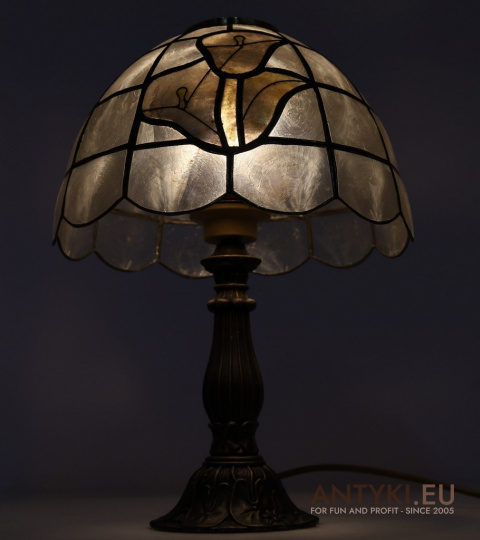 Lampa Witrażowa Art Nouveau z Francji – Oryginalne Lampy Vintage 100%