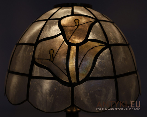 Lampa Witrażowa Art Nouveau z Francji – Oryginalne Lampy Vintage 100%