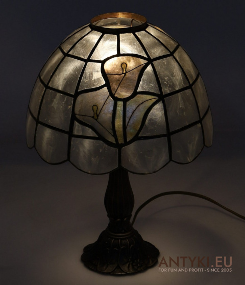 Lampa Witrażowa Art Nouveau z Francji – Oryginalne Lampy Vintage 100%