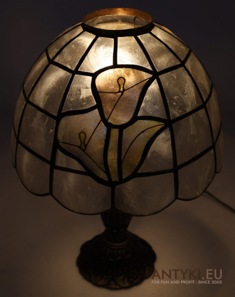 Lampa Witrażowa Art Nouveau z Francji – Oryginalne Lampy Vintage 100%