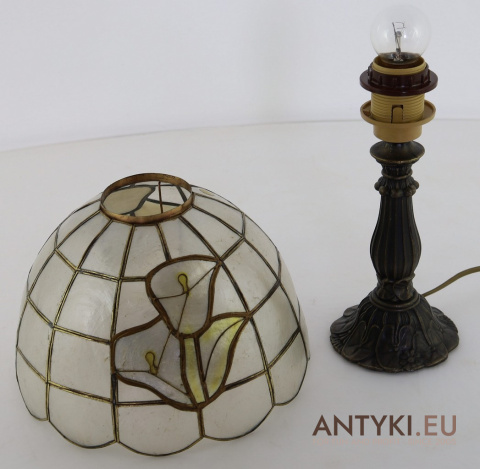 Lampa Witrażowa Art Nouveau z Francji – Oryginalne Lampy Vintage 100%