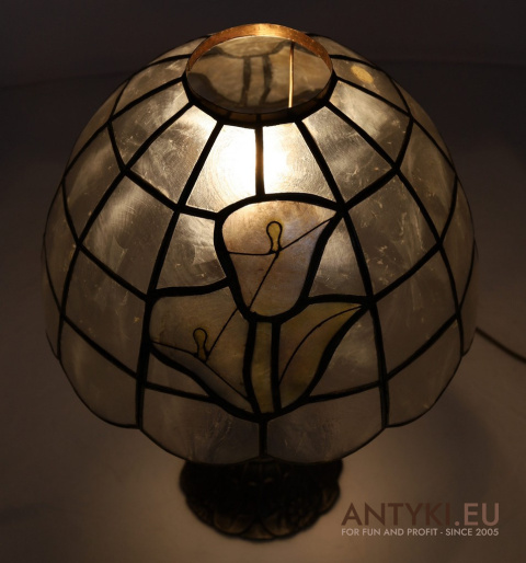 Lampa Witrażowa Art Nouveau z Francji – Oryginalne Lampy Vintage 100%