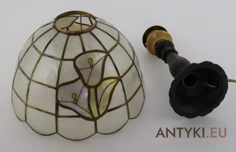 Lampa Witrażowa Art Nouveau z Francji – Oryginalne Lampy Vintage 100%