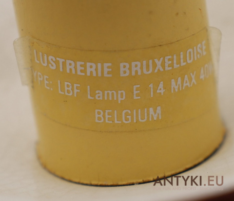 belgijskie lampy retro