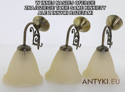 kinkiety stylowe mosiężne