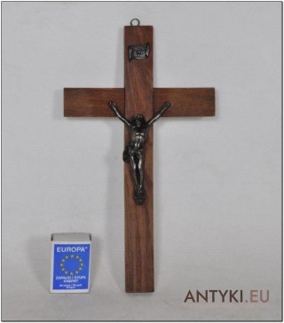 Jezus Chrystus na krzyżu INRI Ukrzyżowanie antyk