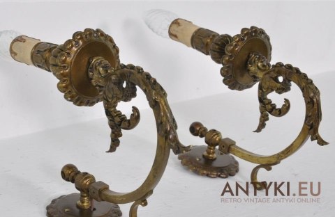 KINKIETY LAMPY PRZEROBIONE Z GAZOWYCH ART NOUVEAU