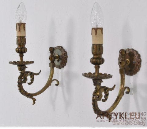 KINKIETY LAMPY PRZEROBIONE Z GAZOWYCH ART NOUVEAU