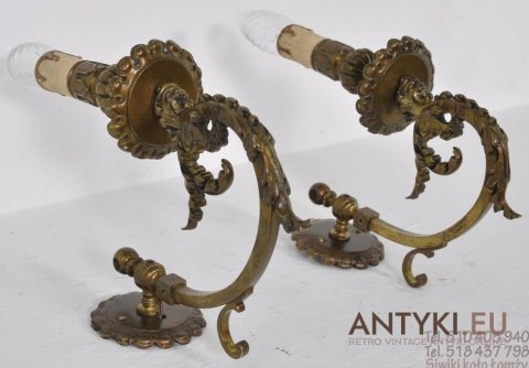 KINKIETY LAMPY PRZEROBIONE Z GAZOWYCH ART NOUVEAU