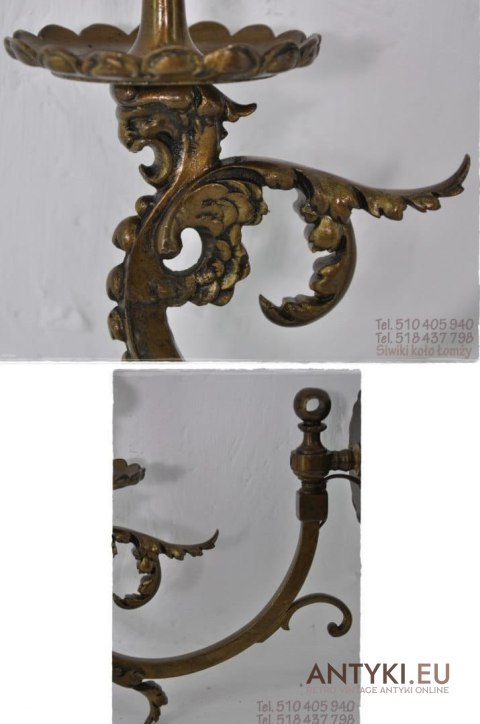 KINKIETY LAMPY PRZEROBIONE Z GAZOWYCH ART NOUVEAU