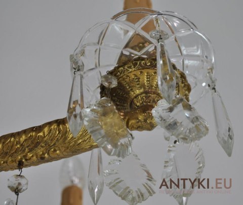 KRYSZTALOWA LAMPA KRYSZTALOWY ZYRANDOL ANTYK XL x