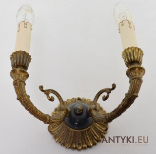 Kinkiet empir lampka ścienna empire oświetlenie styl cesarstwa francuskiego retro lampka