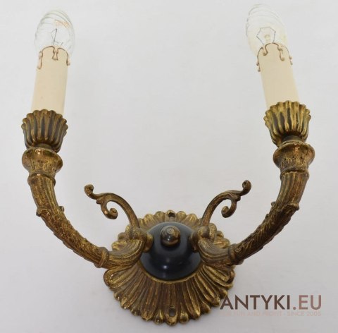 Kinkiet empir lampka ścienna empire oświetlenie styl cesarstwa francuskiego retro lampka