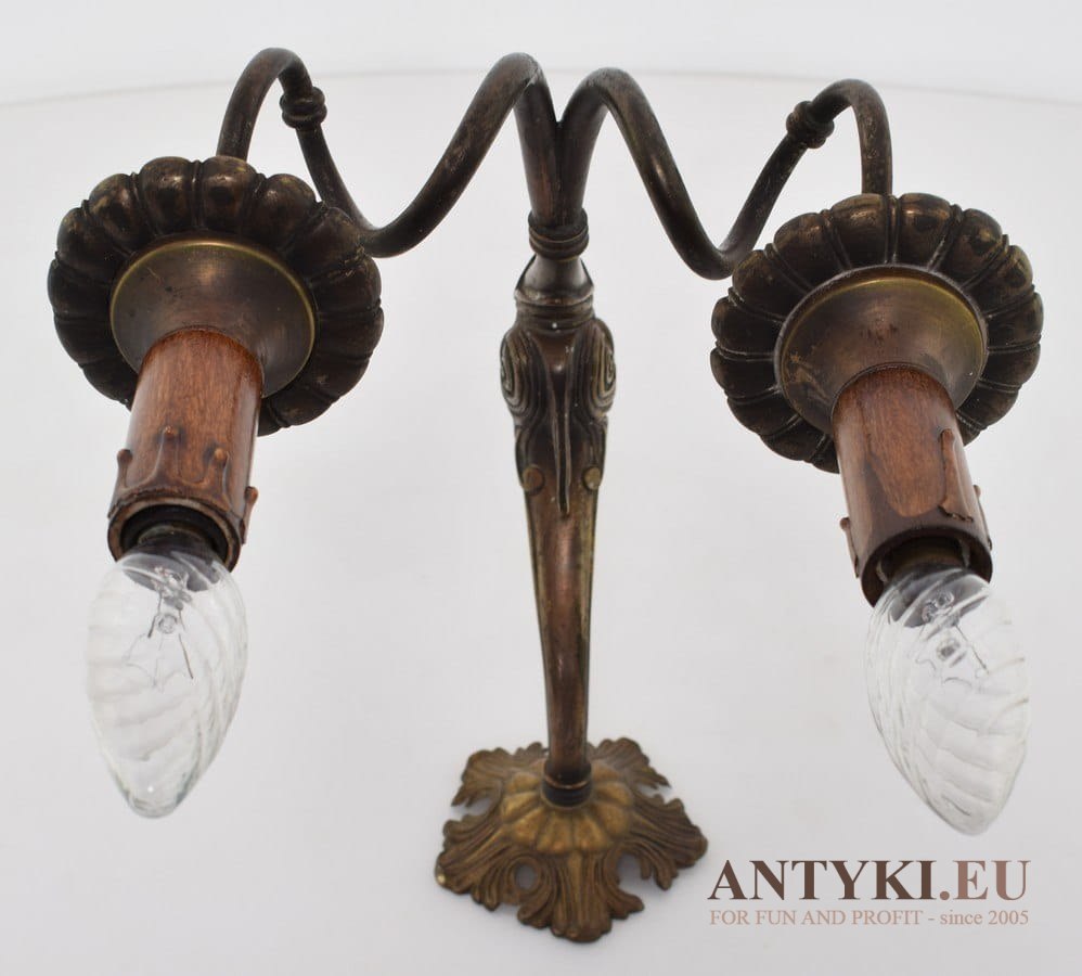 Kinkiet secesyjny art nouveau lampa ścienna jugenstil antyczna do dworu