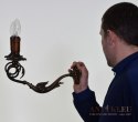 Kinkiet secesyjny art nouveau lampa ścienna jugenstil antyczna do dworu