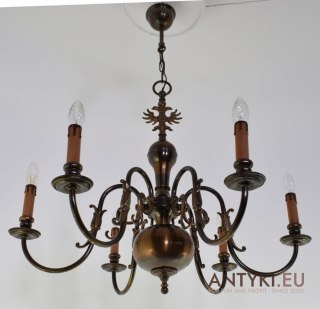 Klasyczna lampa salonowa pająk do salonu retro vintage lampy