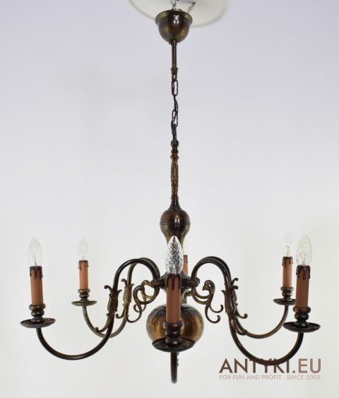 Klasyczna lampa salonowa pająk do salonu retro vintage lampy