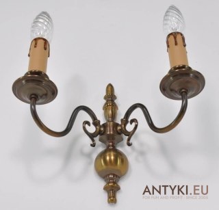 Klasyczny kinkiet rustykalny. Lampa do pająka.