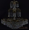 Kolorowy żyrandol kryształowy do salonu lampa kryształowa do sypialni glamour