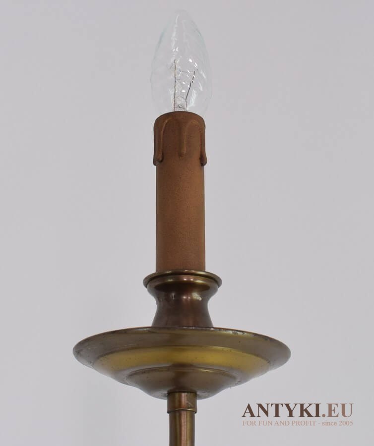 Kościelny żyrandol Chippendale pająk. Muzealna lampa sufitowa do dworu. Dworskie antyki.
