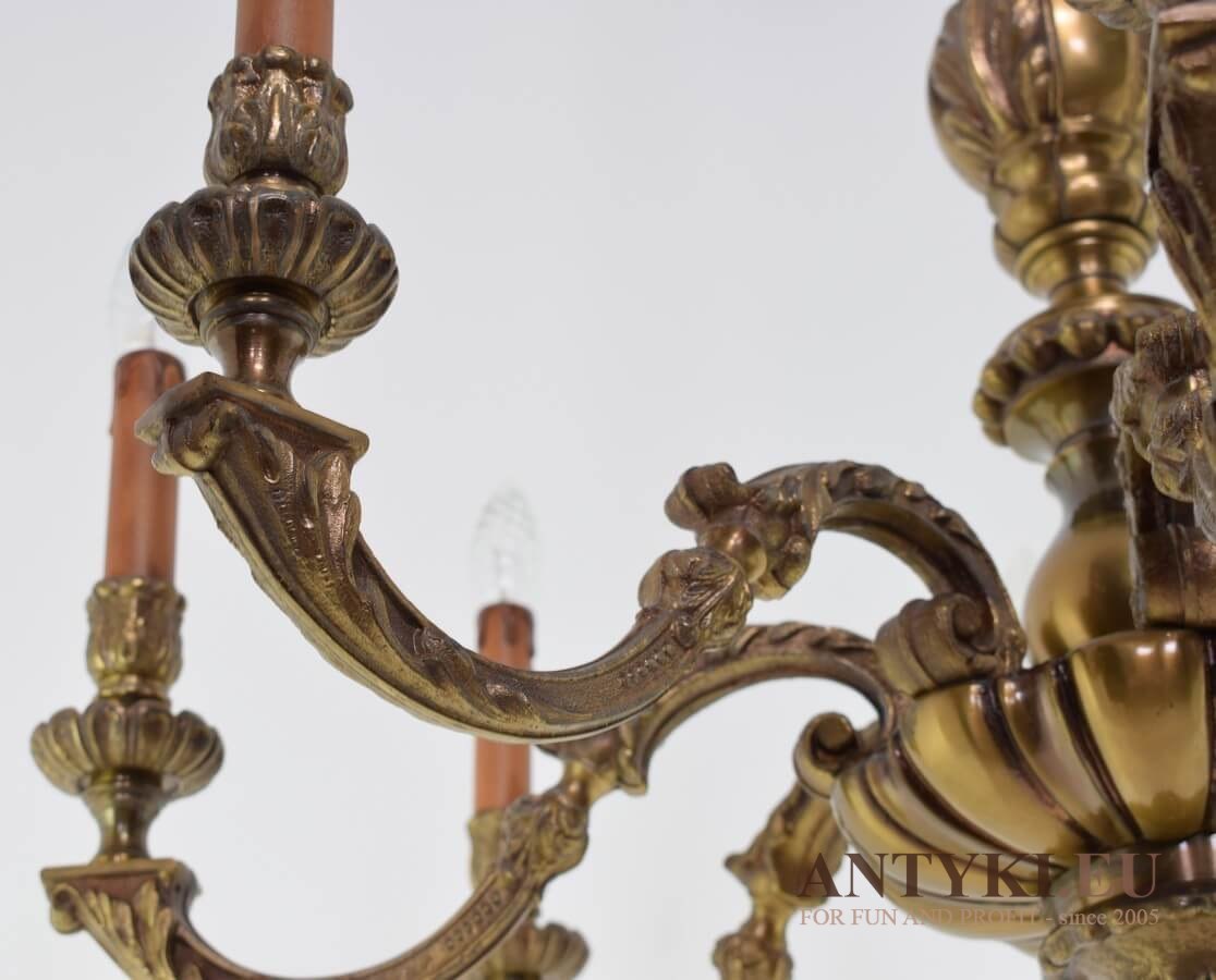 Królewski żyrandol eklektyczny do salonu w zamku pałacu antyk ekskluzywny