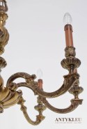 Królewski żyrandol eklektyczny do salonu w zamku pałacu antyk ekskluzywny