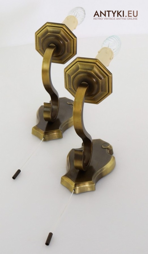 retro kinkiety na sznurek