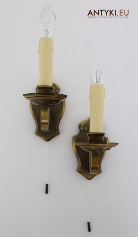 vintage kinkiety na sznurek