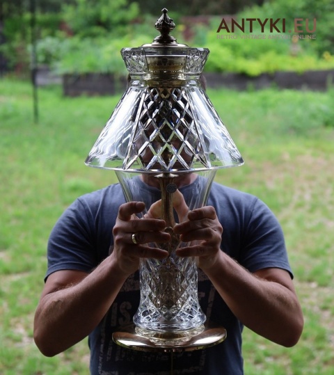 francuska lampa stołowa cristal d’arques