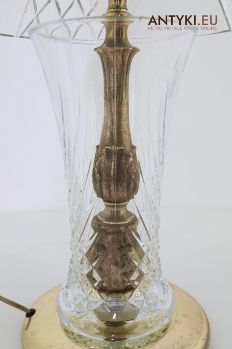 vintage lampy kryształowe