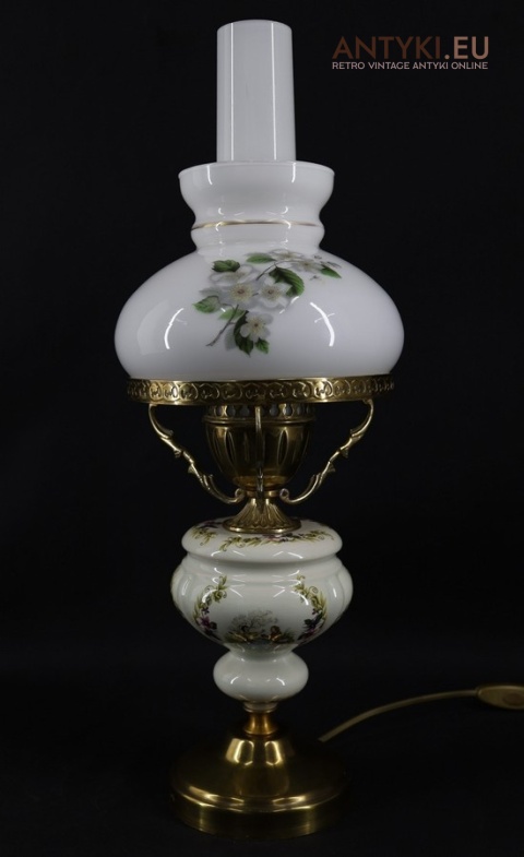 elegancka lampa stołowa vintage