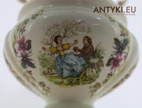 antyczna lampa stołowa z mosiądzu