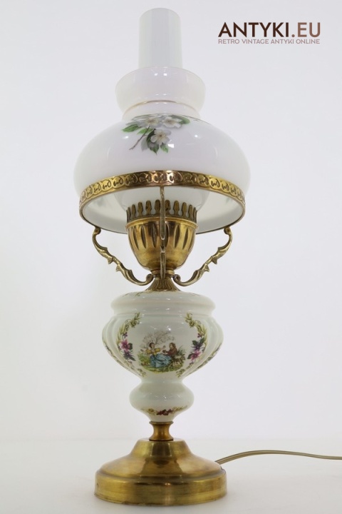 rustykalna lampa stołowa