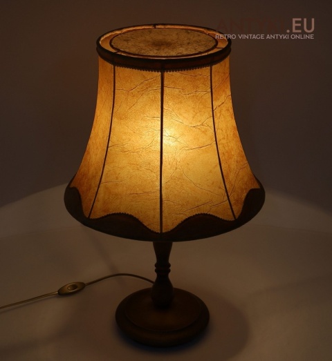 xl vintage lampa z abażurem