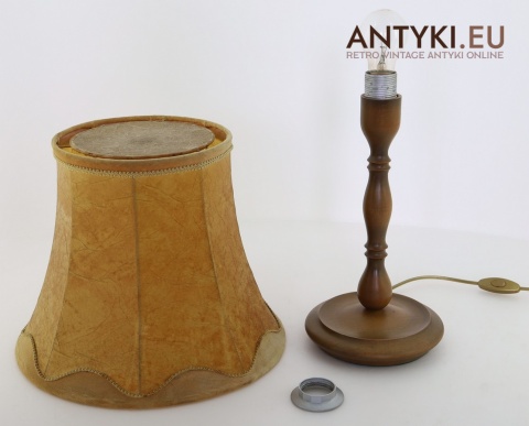 duża lampa stołowa styl rustykalny