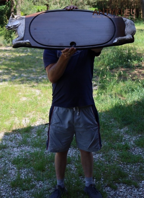 rustykalna taca myśliwska do dziczyzny