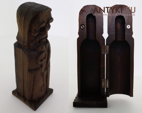 drewniany schowek na alkohol